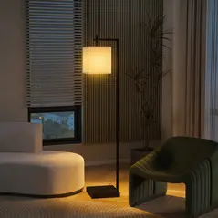 HOMCOM Floor Lamp for Living Room, 66" Modern Tall Standing Lamp with Adjustable Colour Temperatures & 10 Brightness Levels, Remote Control and Foot Switch for Bedroom Office, 9W LED Bulb Included - 9