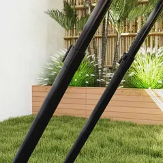 HOMCOM Football Training Net Target Goal, with Adjustable Angles - Black - 8