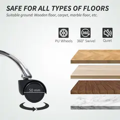 HOMCOM Faux Leather Reclining Office Chair, with Footrest - Grey - 8