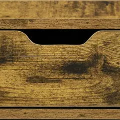 HOMCOM Floating Nightstands Set of 2, Wall Mounted Bedside Table with Drawer for Bedroom, Rustic Brown - 9