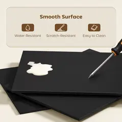 HOMCOM Folding Shelf and Work Table - Black - 6