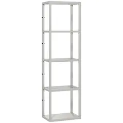 HOMCOM Four-Shelf Floor Lamp - Grey - 1