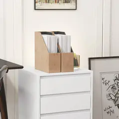 HOMCOM Four-Drawer Office Filing Cabinet, with Wheels - White - 9