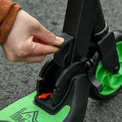 HOMCOM Folding Electric Scooter with Brake, for Ages 6+ Years, 8km/h Maximum Speed, Green - 8