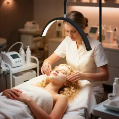 HOMCOM Half Moon Lash Light, Beauty Floor Lamp with 350° Rotatable Head, 7 Colour Temperature and Phone Holder, Dimmable Standing Lamp for Eyelash Extension, Tattoo, Nails, Skincare, Black - 8