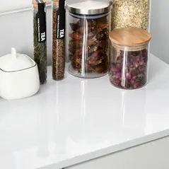 HOMCOM High Gloss Frame Sideboard, Push-Open Design with 2 Drawer for Living Room, Bedroom, 74H x 79W x 36Dcm, White - 8