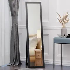 HOMCOM Full Length Mirror for Bedroom, Free Standing Dressing Mirror, Wall Mirror for Living Room, 37 x 154 cm, Black - 2