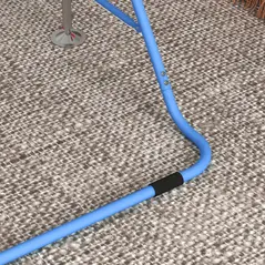 HOMCOM Kids Gymnastic Bar, with Adjustable Height, Foldable Horizontal Bars - Blue - 8