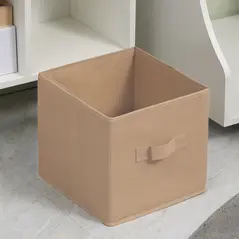 HOMCOM Freestanding 6 Cube Unit Cabinet Unit w/ 3 Fabric Drawers Handles Home Office Storage Shelves White - 9