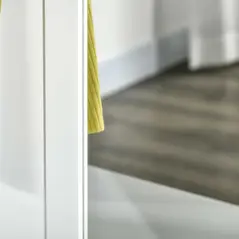 HOMCOM Hallway Furniture Set Shoe Bench Storage Mirror Cabinet Coat Rack Multiple Cubes Hangers Organiser Shelves w/ 4 Hooks - 8