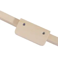 HOMCOM Kids Children Plush Rocking Horse Wooden Base Ride On Toy Rocker with Handle Grip Traditional Toy Fun Gift for Age 3+ (Brown) - 9