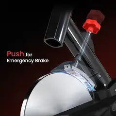 HOMCOM Indoor Upright Exercise Bike Machine, with Adjustable Seat, Resistance, Handlebar, LCD Display - 7