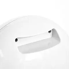 HOMCOM Freestanding Electric Fireplace Indoor Space Table Top Heater with Realistic Flame Effect, Rotatable Head, Overheating Protection, 1500W, White - 9