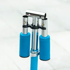 HOMCOM Kids Scooter, with Lights, Music, Adjustable Height, Foldable Frame, for Ages 3-7 Years - Blue - 9