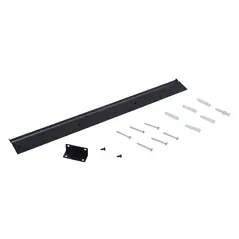 HOMCOM Led Wall Mounted Fireplace Curved Glass Electric Fire Place Fire Place 7 Colour Side Lights Slimline, 900/1800W, 65cm x 52cm - 7