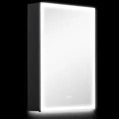 HOMCOM LED Mirror Bathroom Cabinet, with Shaver Socket - 1