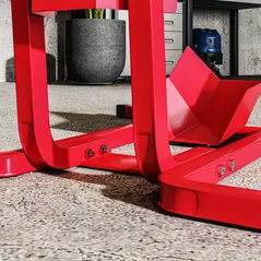 HOMCOM Metal Motorcycle Motorbike Wheel Chock Locking Stand System 17", 19", 21"/43, 48, 51 cm Front Wheels Steel Adjustable Fixing Tyre Holder Support - 9