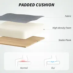 HOMCOM Mesh Back Office Chair, with Lumbar Support - Grey - 6