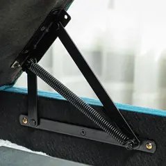 HOMCOM 'L' Shape Modular Sofa, with Storage - Light Blue - 8