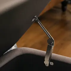 HOMCOM Linen-Look 92 x 31cm Storage Ottoman - Dark Brown - 7