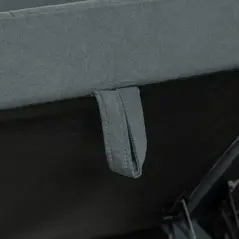 HOMCOM 'L' Shape Modular Sofa, with Storage - Dark Grey - 8