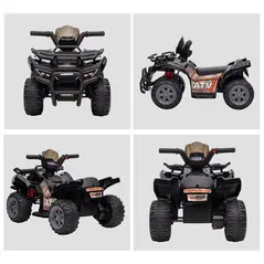 HOMCOM Kids Ride-on Four Wheeler ATV Car with Real Working Headlights for 18-36M - 8