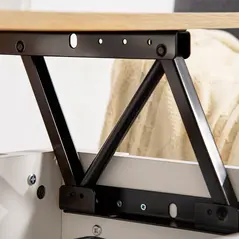 HOMCOM Lift Top Coffee Table with Hidden Storage Compartment, Lift Tabletop Pop-Up Center Table for Living Room - 9