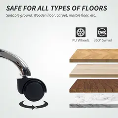 HOMCOM Mesh Back Office Chair, with Lumbar Support - Grey - 9