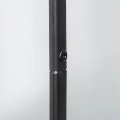 HOMCOM Metal Clothes Rack with Shoe Storage, Clothing Rail on Wheels, Freestanding Hall Tree, Coat Stand with 2 Storage Shelf, Black - 9