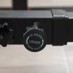 HOMCOM Multifunction Barbell Squat Rack Stand Heavy-Duty Strength Training Dumbbell Rack Adjustable Height Weight Lifting Bench Press Dip Station for Home Gym, Black - 9