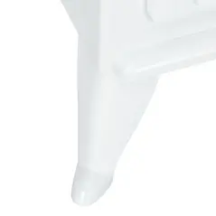 HOMCOM Modern Electric Fireplace, Freestanding Electric Stove Fire with Flame Effect, 950/1850W, White - 9