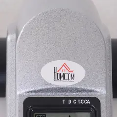 HOMCOM Mini Exercise Bike, Portable Pedal Exerciser, Under Desk Bike with LCD Display for Legs and Arms Training, Silver Tone - 9