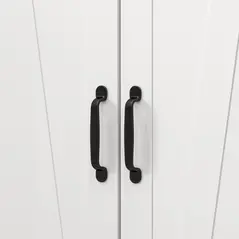 HOMCOM Multi-Storage Farmhouse Style Cabinet - White - 9