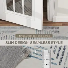 HOMCOM Modern Area Rug, Geometric Pattern Non-Slip Washable Rug, Soft Floor Carpet for Living Room, Bedroom, Dining Room, Home Office, 290 x 200 cm, Multi-Coloured - 7