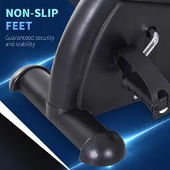 HOMCOM Mini Exercise Bike, Portable Pedal Exerciser, Under Desk Bike with LCD Display for Legs and Arms Training, Black - 6