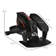 HOMCOM Mini Manual Elliptical Bike, Compact Elliptical Cross Trainer Fitness Workout w/ LCD Monitor, Anti-Slip Pedals, Adjustable Resistance for Home Office - 3