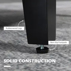 HOMCOM Modern Accent Chair, Occasional Chair with Rubber Wood Legs for Living Room, Bedroom, Cream White - 6