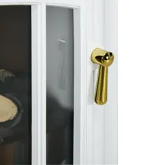 HOMCOM Modern Electric Fireplace, Freestanding Electric Stove Fire with Flame Effect, 950/1850W, White - 7