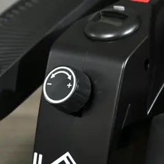 HOMCOM Mini Manual Elliptical Bike, Compact Elliptical Cross Trainer Fitness Workout w/ LCD Monitor, Anti-Slip Pedals, Adjustable Resistance for Home Office - 8