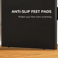 HOMCOM Multi-Storage Dressing Table, with Mirror - Black - 6