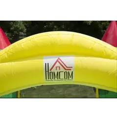 HOMCOM Nylon Inflatable Bouncy Castle Multi-Colour - 8