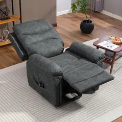 HOMCOM Power Lift Recliner Chair with Vibration Massage, Heat, USB - Grey - 9