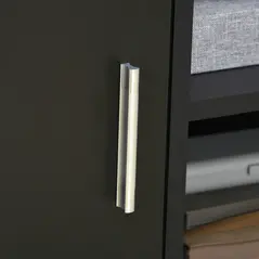 HOMCOM Multi-Storage Printer Stand Unit Office Desk Side Mobile Storage w/ Wheels Modern Style 60L x 50W x 65.5H cm - Black - 8