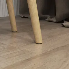 HOMCOM Nesting Coffee Table, Set of 2 Side Tables, Stacking End Tables with Solid Wood Legs, for Living Room Bedroom, Light Grey - 9