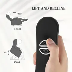 HOMCOM Power Lift Recliner Chair with Vibration Massage, Heat, USB - Grey - 4