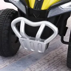 HOMCOM No Power Ride on Car Toddler Kids Walker Foot To Floor Slider w/ Music Lights for 18 - 36 Months Yellow - 9