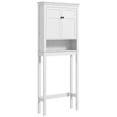 HOMCOM Over-Toilet/Appliance Storage Cabinet - White - 1