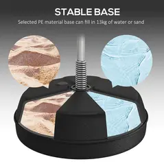 HOMCOM Punching Bag with Stand Boxing Bag Set with Adjustable Height, Red - 6