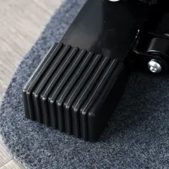 HOMCOM Portable Mini Stepper, Exercise Fitness Machine for Legs Arms Thigh Toner Toning Machine, Stair Steps Workout Training Fitness, w/ Resistance Bands and Floor Mat, Black - 8