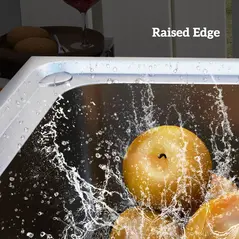 HOMCOM Outdoor Utility Sink, Stainless Steel Free Standing Single Bowl Kitchen Sink with Cold and Hot Water Pipe and Storage Shelf for Laundry Garage, 55 x 50 x 100 cm - 9